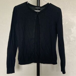 Lord & Taylor Black Cardigan Sweater